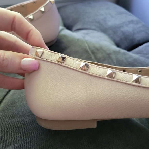 Esprit Philomena Studded Flats Tan Size 10 - Picture 4 of 5